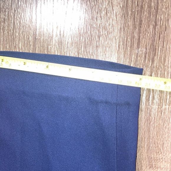 Womens Medium Navy Blue St. John Trouser Pants - Picture 10 of 12